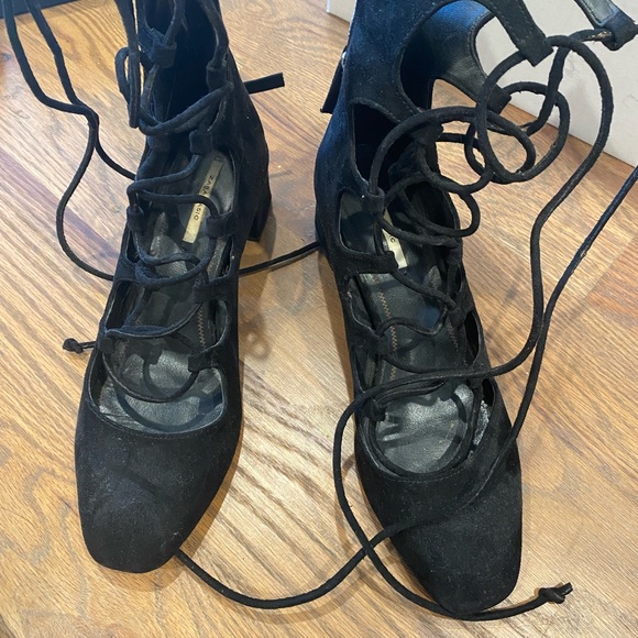 Zara Sandals lace Up Gladiator style in perfect Condition - Picture 2 of 3